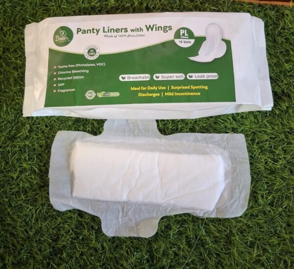 Bio Sanitary Pads Panty Liners(PL) 220mm with wings (10 pads)